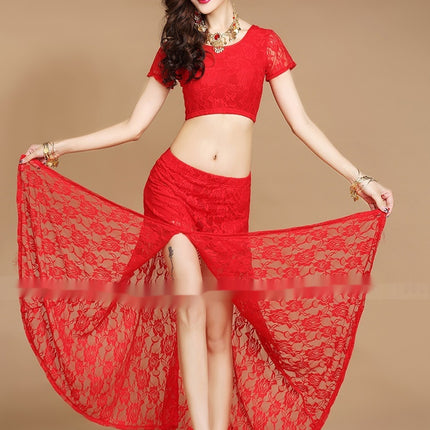 Swadeshi world Indian Dance Performance Costumes Lace Skirt Suit