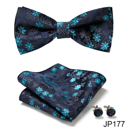 Swadehi World Men's Formal Suit British Korean Bow Tie