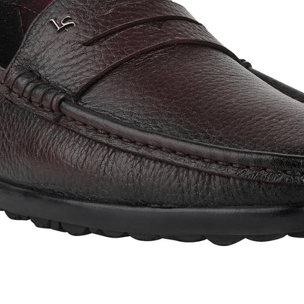 Swadeshi World Oxford Louis Stitch Italian Leather Formal Shoes for Men Ultra Lightweight Men’s Slip On Solid Formal Loafers