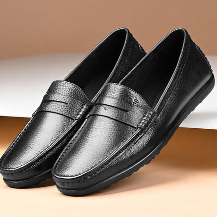 Swadeshi World Oxford Louis Stitch Italian Leather Formal Shoes for Men Ultra Lightweight Men’s Slip On Solid Formal Loafers