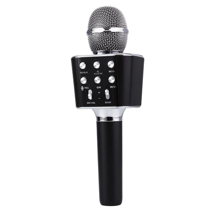 Swadeshi World M804 Wireless Bluetooth Karaoke Mic with Speaker Rechargeable FM Radio 5 Voice Changer Microphone
