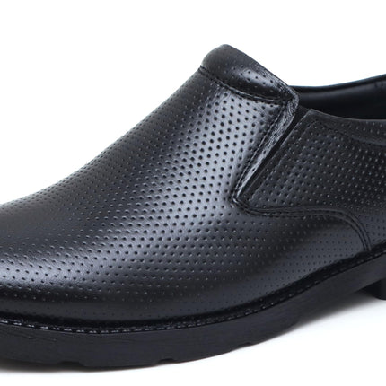 Swadeshi World Men's Genuine Leather Slip On Formal Shoes