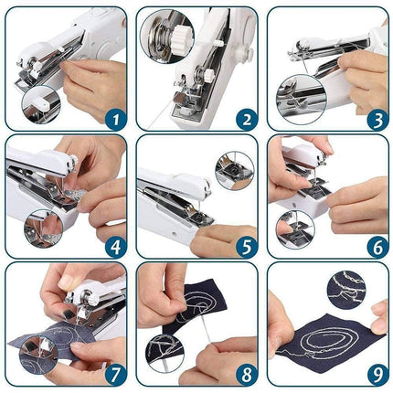 Swadeshi World Handy Stitch Mini Hand Sewing Machine Stapler Style Mini Sewing Machines