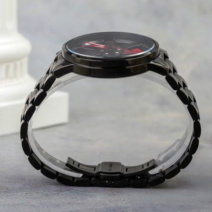 Men's Rolling Wheel Gift Wristwatch - Black