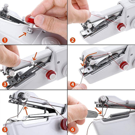 Swadeshi World Handy Stitch Mini Hand Sewing Machine Stapler Style Mini Sewing Machines