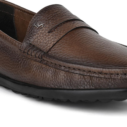 Swadeshi World Oxford Louis Stitch Italian Leather Formal Shoes for Men Ultra Lightweight Men’s Slip On Solid Formal Loafers