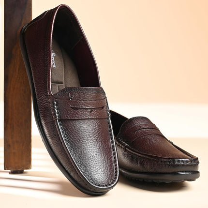Swadeshi World Oxford Louis Stitch Italian Leather Formal Shoes for Men Ultra Lightweight Men’s Slip On Solid Formal Loafers