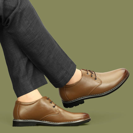 SWADESHI WORLD Leatherful Formal Lace-up Shoes for Men Full Grain Leather TPR Sole Party Shoes All Occassion Genuine Leather