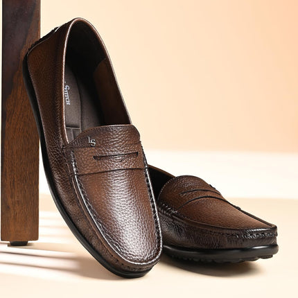 Swadeshi World Oxford Louis Stitch Italian Leather Formal Shoes for Men Ultra Lightweight Men’s Slip On Solid Formal Loafers