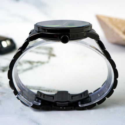 Men's Rolling Wheel Gift Wristwatch - Black