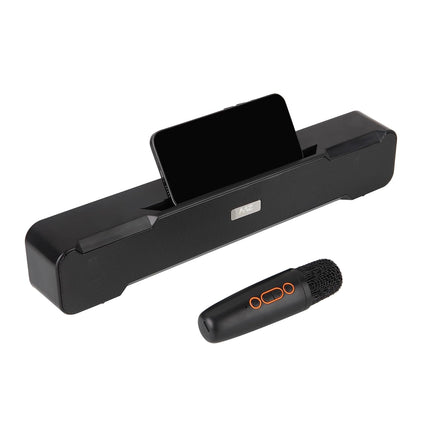 MZ M51 Portable Home T.V. Sound Bar Dynamic Sound with High Bass & Wireless MIC, 10W, 2400mAh Battery