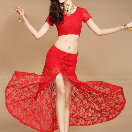 Swadeshi world Indian Dance Performance Costumes Lace Skirt Suit