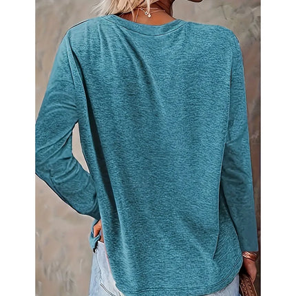 Swadeshi World Be Kind Women T-shirt Casual Graphic Long Sleeve Loose Fit Shirt