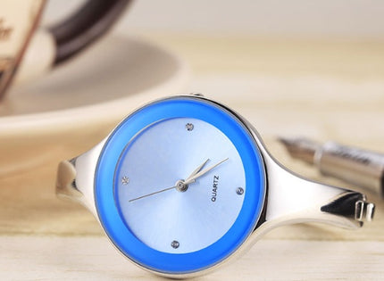 GEEKTHINK Women's Watch Round Stainless Steel Bracelet Watch