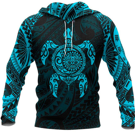 Imported Casual Sweatshirt Pullover Hoodie Black Blue by Swadeshi World