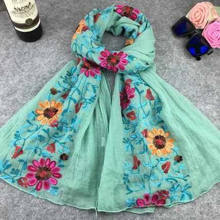 Swadeshi World Indian Nibor Cotton And Linen Scarfs