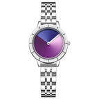 Steel Silver Purplish Red