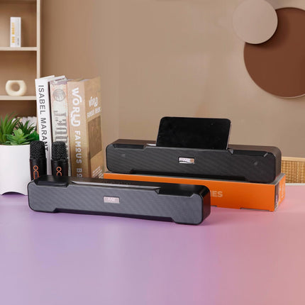 MZ M51 Portable Home T.V. Sound Bar Dynamic Sound with High Bass & Wireless MIC, 10W, 2400mAh Battery
