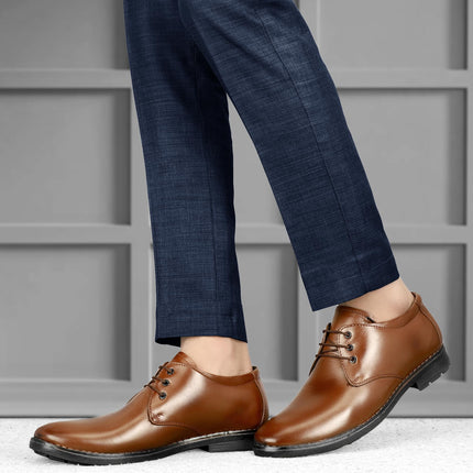 SWADESHI WORLD Leatherful Formal Lace-up Shoes for Men Full Grain Leather TPR Sole Party Shoes All Occassion Genuine Leather