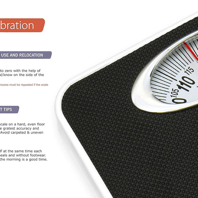 Swadeshi World Iron Analogue Mechanical  Weighing Scale - Black, Pack of 1, 120 Kg Capacity