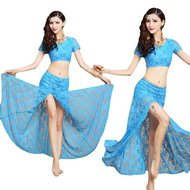 Swadeshi world Indian Dance Performance Costumes Lace Skirt Suit