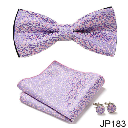 Swadehi World Men's Formal Suit British Korean Bow Tie
