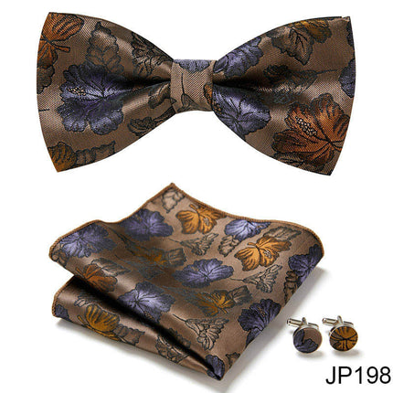 Swadehi World Men's Formal Suit British Korean Bow Tie