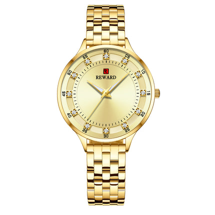 Ladies Steel Belt Quartz Diamond Women's Watch Waterproof Watches by Swadeshi World