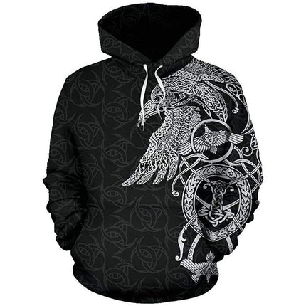 Imported Casual Sweatshirt Pullover Hoodie Black Blue by Swadeshi World