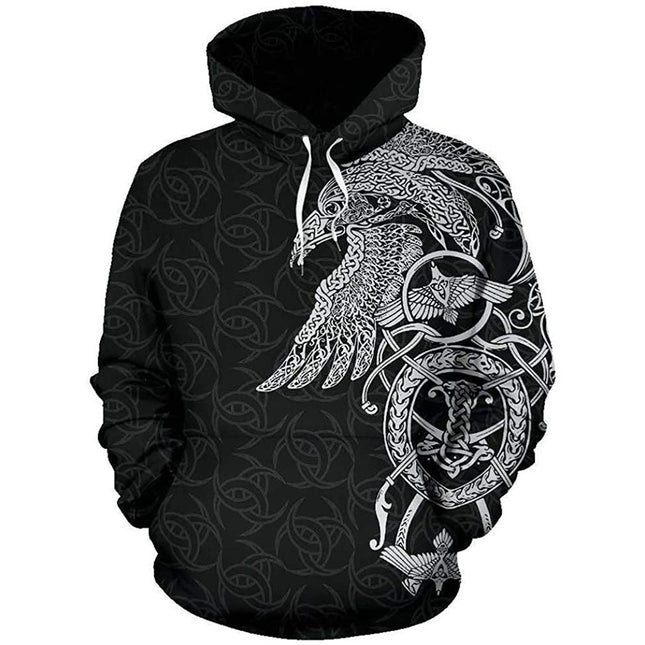 Imported Casual Sweatshirt Pullover Hoodie Black Blue by Swadeshi World