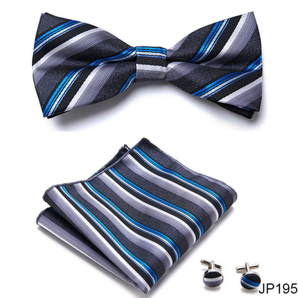 Swadehi World Men's Formal Suit British Korean Bow Tie