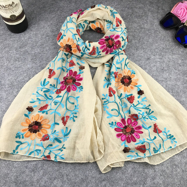 Swadeshi World Indian Nibor Cotton And Linen Scarfs