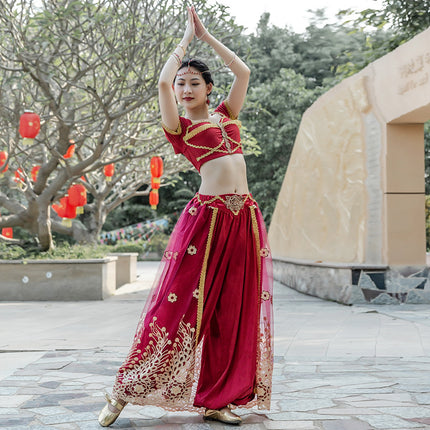Swadeshi World Wide Leg Pants Performance Indian Dance Costume