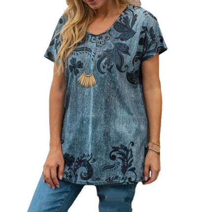 Swadeshi World Loose Plus Size Women's Short sleeve T-shirt