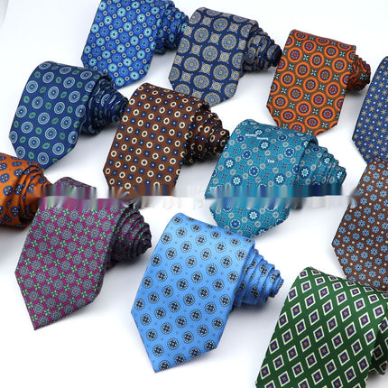 Business Executive Tie Polyester Men's Printed Workplace Stylish Tie