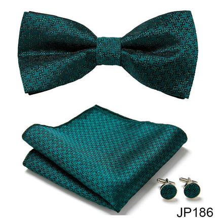 Swadehi World Men's Formal Suit British Korean Bow Tie