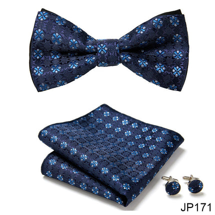 Swadehi World Men's Formal Suit British Korean Bow Tie