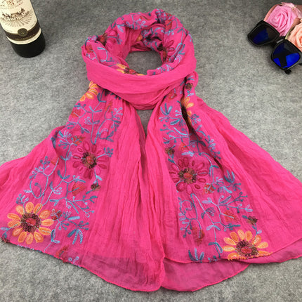 Swadeshi World Indian Nibor Cotton And Linen Scarfs