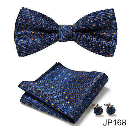 Swadehi World Men's Formal Suit British Korean Bow Tie