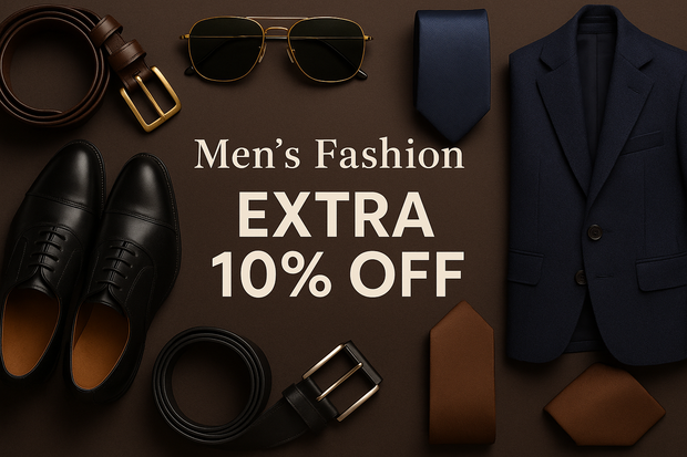 Men's Fashion @ Extra 10% Off Belts Shoes Sunglasses Ties Blazers